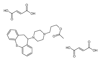 (Z)-but-2-enedioic acid,3-[4-(5,6-dihydrobenzo[b][1]benzothiepin-5-yl)piperazin-1-yl]propyl acetate Structure