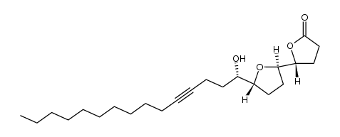 (4R,5R,8R,9S)-9-hydroxy-5,8-oxidotricosa-12-yne-1,4-olide Structure