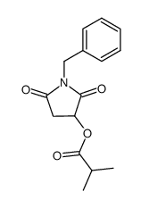 1-benzyl-3-isobutyryloxy-2,5-pyrrolidinedione结构式