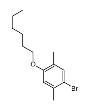 1-bromo-4-hexoxy-2,5-dimethylbenzene Structure