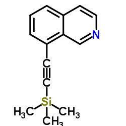 8-((三甲基甲硅烷基)乙炔基)异喹啉结构式