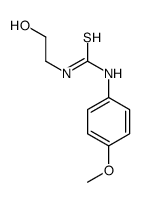 1-(2-hydroxyethyl)-3-(4-methoxyphenyl)thiourea结构式