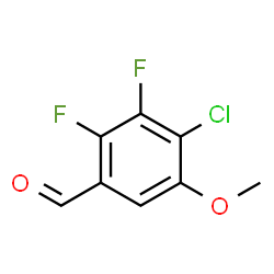 4-Chloro-2,3-difluoro-5-methoxybenzaldehyde结构式