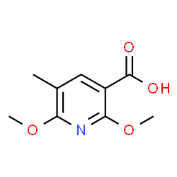 2,6-Dimethoxy-5-methylpyridine-3-carboxylic acid structure