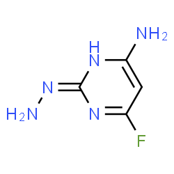 2(1H)-Pyrimidinone, 4-amino-6-fluoro-, hydrazone (9CI) structure