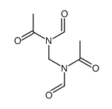 N,N'-methylenebis[N-formylacetamide] structure