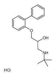 1-(tert-butylamino)-3-(2-phenylphenoxy)propan-2-ol,hydrochloride Structure