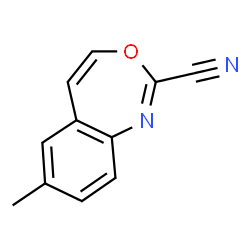 7-Methyl-3,1-benzoxazepine-2-carbonitrile Structure