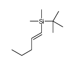 tert-butyl-dimethyl-pent-1-enylsilane Structure