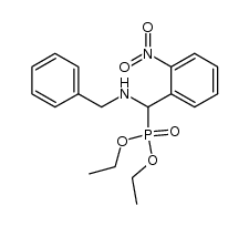 diethyl 1-(N-benzylamino)-2-nitrobenzylphosphonate结构式