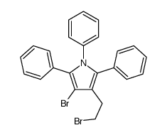 3-bromo-4-(2-bromoethyl)-1,2,5-triphenylpyrrole Structure