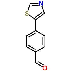 4-(1,3-Thiazol-5-yl)benzaldehyde Structure