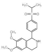 ISOQUINOLINE, 1,2,3,4-TETRAHYDRO-1-(p-(ISOPROPYLSULFONYL)PHENYL)-6,7-DIMETHOXY-结构式