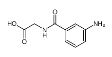 N-(3-Aminobenzoyl)glycine结构式