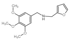 Furan-2-ylmethyl-(3,4,5-trimethoxy-benzyl)-amine structure