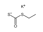 potassium O-ethyldithiocarbonate Structure
