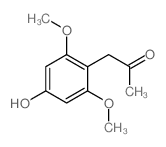 <4-Hydroxy-2,6-dimethoxy-phenyl>-aceton Structure