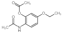 Acetamide,N-[2-(acetyloxy)-4-ethoxyphenyl]- Structure