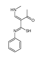 2-(methylaminomethylidene)-3-oxo-N-phenylbutanethioamide Structure