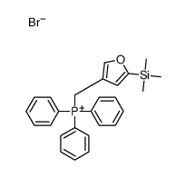 triphenyl-[(5-trimethylsilylfuran-3-yl)methyl]phosphanium,bromide Structure