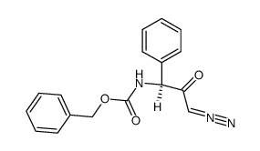 Nα-Z-phenylglycinyldiazomethane结构式