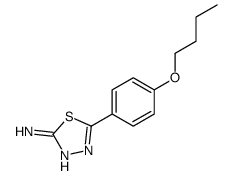 5-(4-butoxyphenyl)-1,3,4-thiadiazol-2-amine结构式