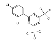 2-(2,4-dichloro-phenyl)-4,6-bis-trichloromethyl-[1,3,5]triazine结构式