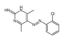 5-[(2-chlorophenyl)diazenyl]-4,6-dimethylpyrimidin-2-amine结构式