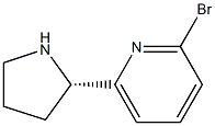 6-((2S)PYRROLIDIN-2-YL)-2-BROMOPYRIDINE结构式