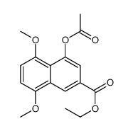 Ethyl 4-acetoxy-5,8-dimethoxy-2-naphthoate Structure