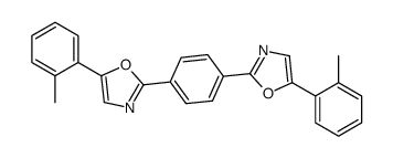 5-(2-methylphenyl)-2-[4-[5-(2-methylphenyl)-1,3-oxazol-2-yl]phenyl]-1,3-oxazole Structure