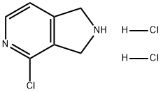 1H-Pyrrolo[3,4-c]pyridine, 4-chloro-2,3-dihydro-, hydrochloride (1:2) Structure