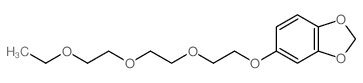 1,3-Benzodioxole,5-[2-[2-(2-ethoxyethoxy)ethoxy]ethoxy]- Structure