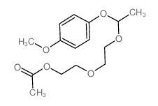 Ethanol,2-[2-[1-(4-methoxyphenoxy)ethoxy]ethoxy]-, 1-acetate结构式