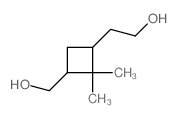 Cyclobutaneethanol,3-(hydroxymethyl)-2,2-dimethyl- Structure