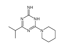 4-Isopropyl-6-(1-piperidinyl)-1,3,5-triazin-2-amine Structure