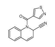 1-(isothiazole-4-carbonyl)-1,2-dihydro-quinoline-2-carbonitrile结构式
