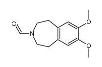 3-formyl-7,8-dimethoxy-2,3,4,5-tetrahydro-1H-3-benzazepine结构式