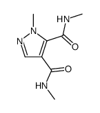 2-methyl-2H-pyrazole-3,4-dicarboxylic acid bis-methylamide结构式