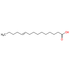 (10E)-10-Pentadecenoic acid Structure