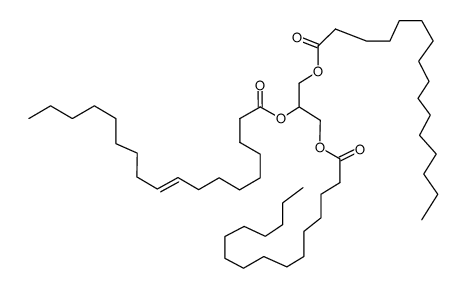 1,3-Dipalmitoyl-2-Elaidoyl-glycerol结构式
