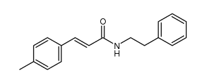 N-phenethyl-3-(p-tolyl)acrylamide结构式