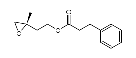 3-phenylpropionic acid (2S)-2-(methyloxiranyl)ethyl ester结构式