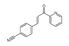 4-(3-oxo-3-pyridin-2-ylprop-1-enyl)benzonitrile Structure