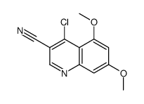 4-Chloro-5,7-dimethoxy-3-quinolinecarbonitrile Structure