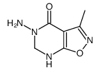 Isoxazolo[5,4-d]pyrimidin-4(5H)-one, 5-amino-6,7-dihydro-3-methyl- (9CI) Structure
