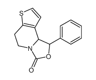 3H-Oxazolo[3,4-a]thieno[3,2-c]pyridin-3-one,1,5,6,9b-tetrahydro-1-phenyl- (9CI)结构式