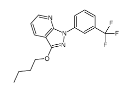 3-Butoxy-1-(α,α,α-trifluoro-m-tolyl)-1H-pyrazolo[3,4-b]pyridine结构式