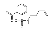 2-nitro-N-pent-4-enylbenzenesulfonamide结构式