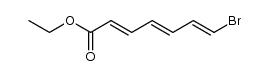 ethyl all-(E)-7-bromo-2,4,6-heptatrienoate结构式